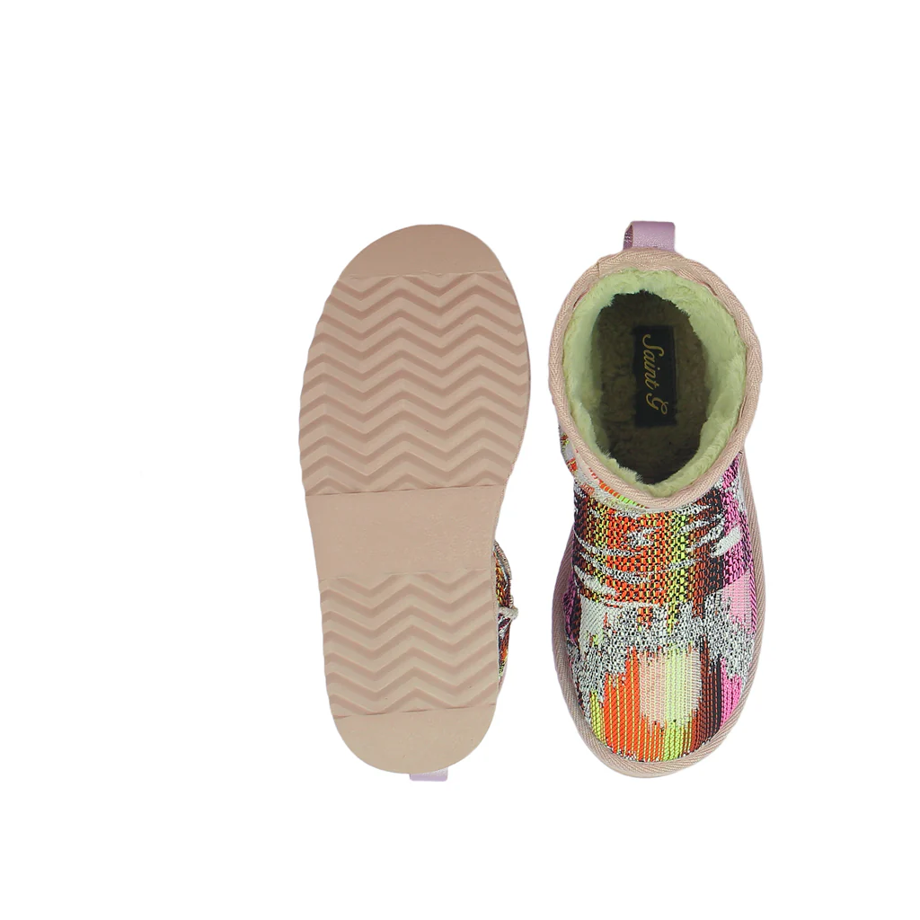Saint Felice Embroidered Italian Fabric Snug Boots - Image 6