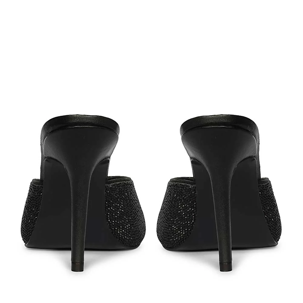 Saint Estrella Black Crystal Stiletto Heels - Image 5
