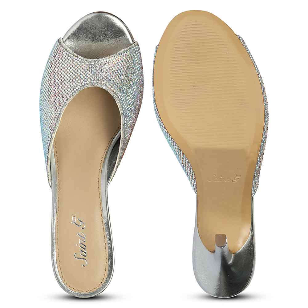 Saint Estrella Multi Crystal Stiletto Heels - Image 6