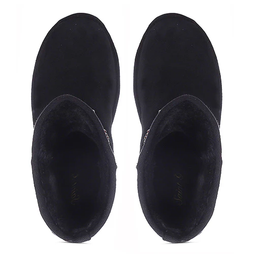 Saint Estrella Metal Studded Black Suede Snug Boots - Image 7