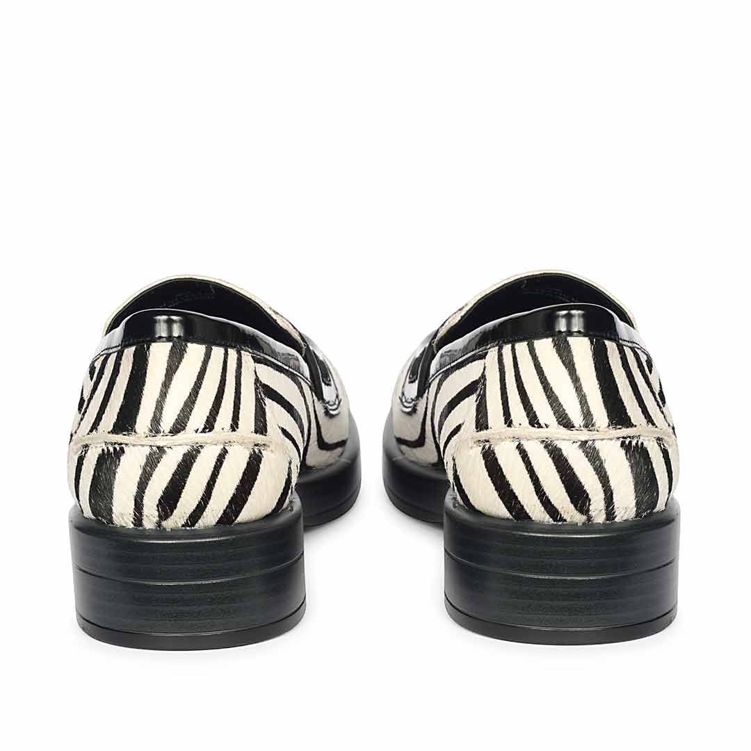 Saint Eve Zebra Pony Print Leather Moccasins - Image 5
