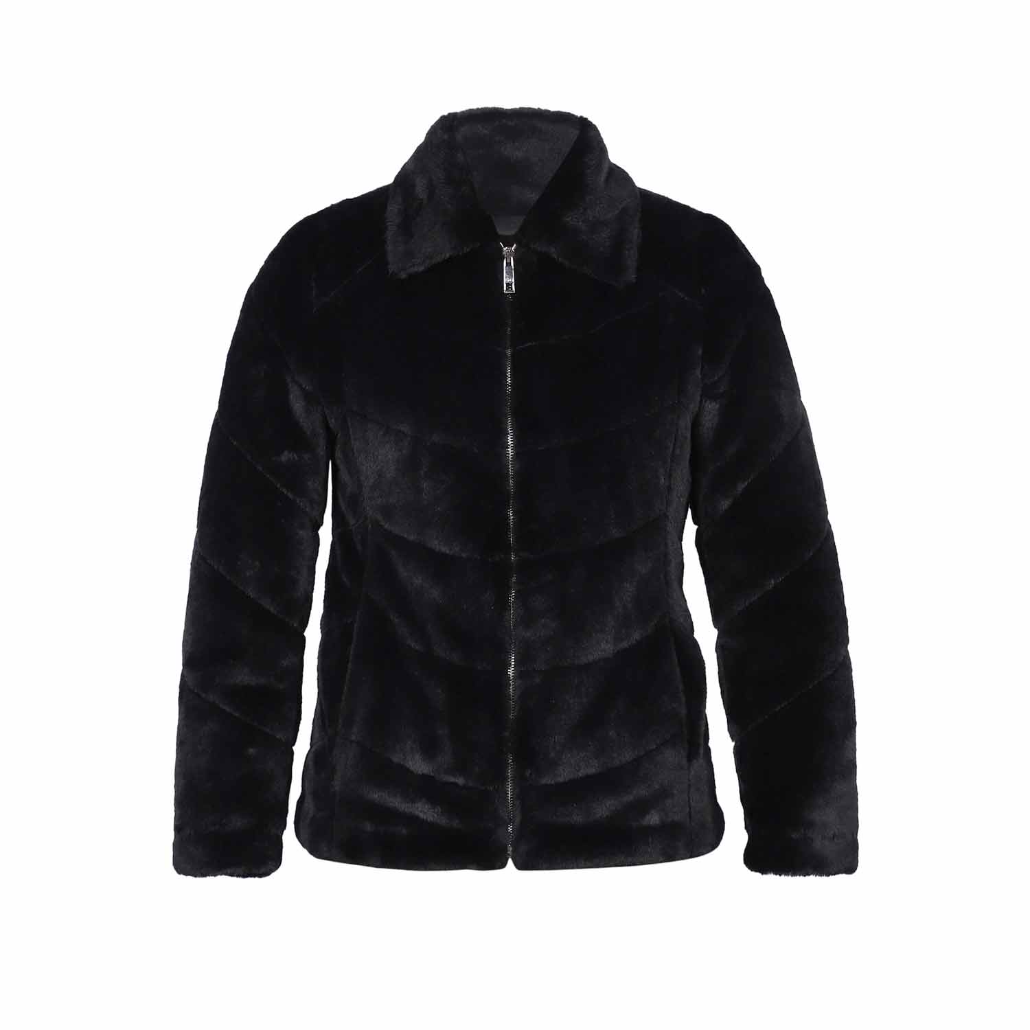 Saint Fernanda Black Fur Women's Jackets - Image 5