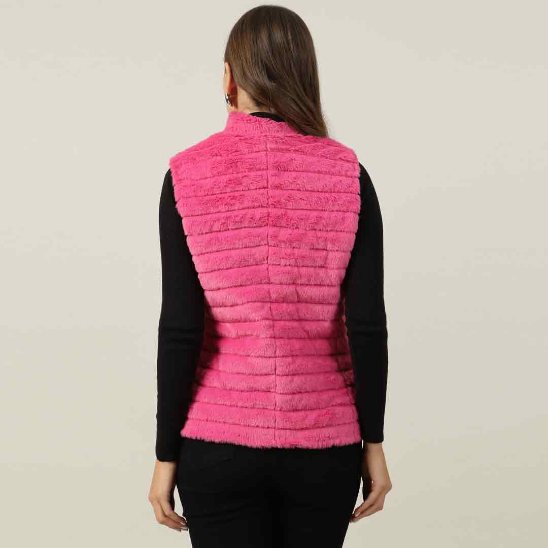 Saint Fernanda Pink Fur Women Jackets - Image 7