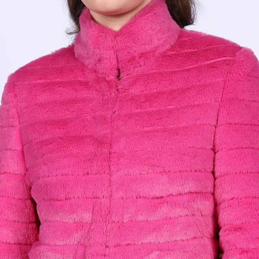 Saint Fernanda Pink Fur Women's Jackets - Image 4
