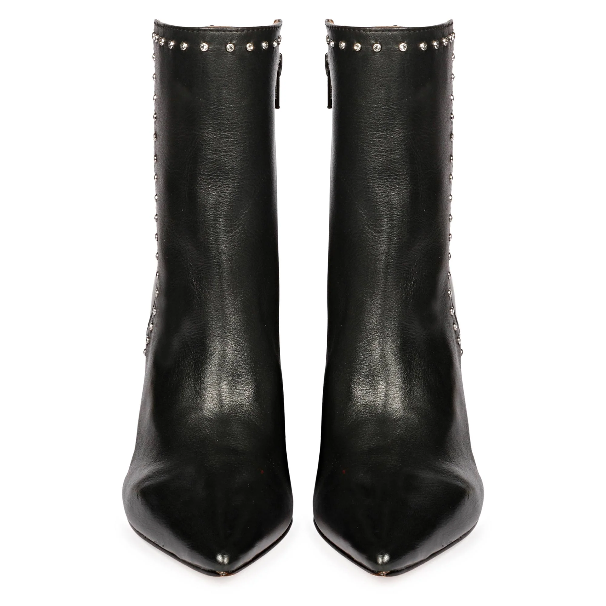 Saint Fia Black Leather Block Heel Boots - Image 5