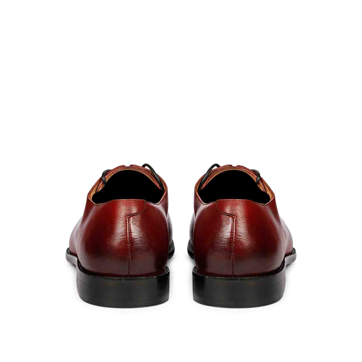 Saint Finn Red Leather Oxford Shoes - Image 5