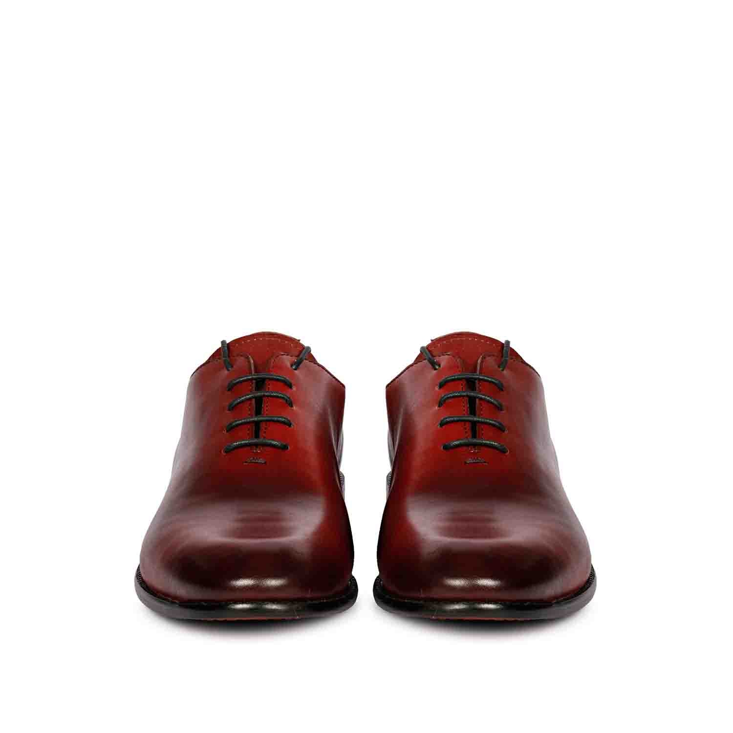 Saint Finn Red Leather Oxford Shoes - Image 6