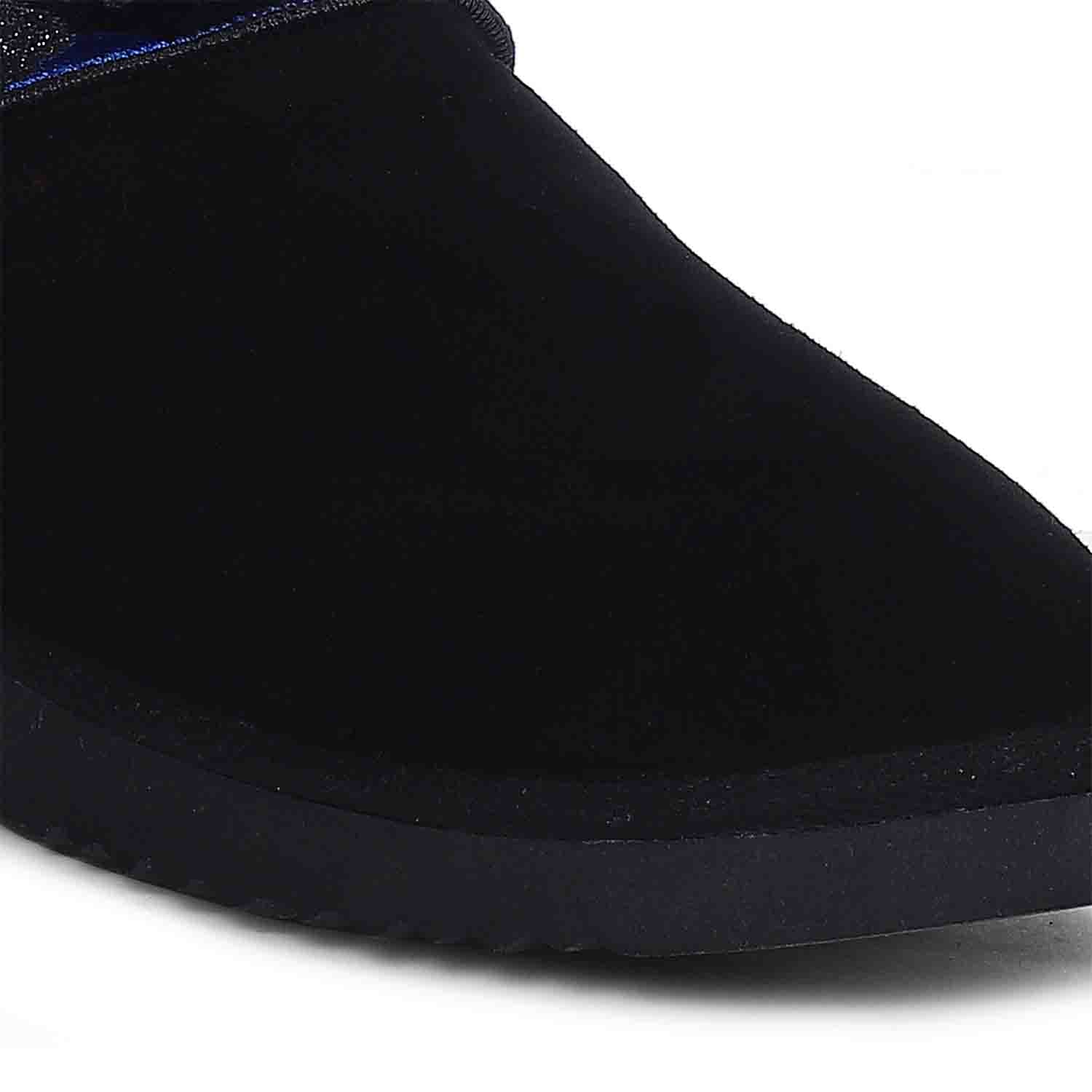 Saint Flora Navy Camo Fabric Snug Boots - Image 7