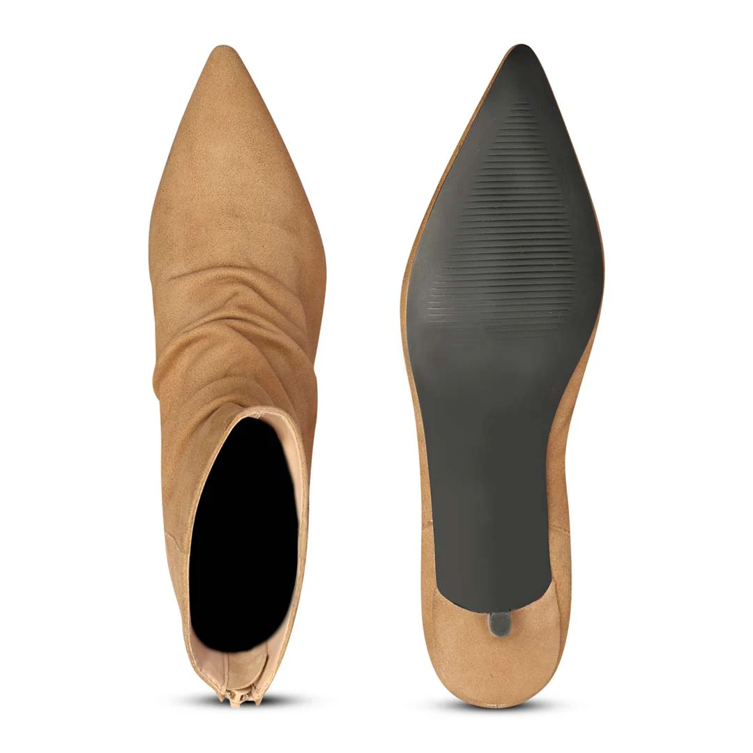 Saint Florino Beige Handcrafted Ankle Boots - Image 5