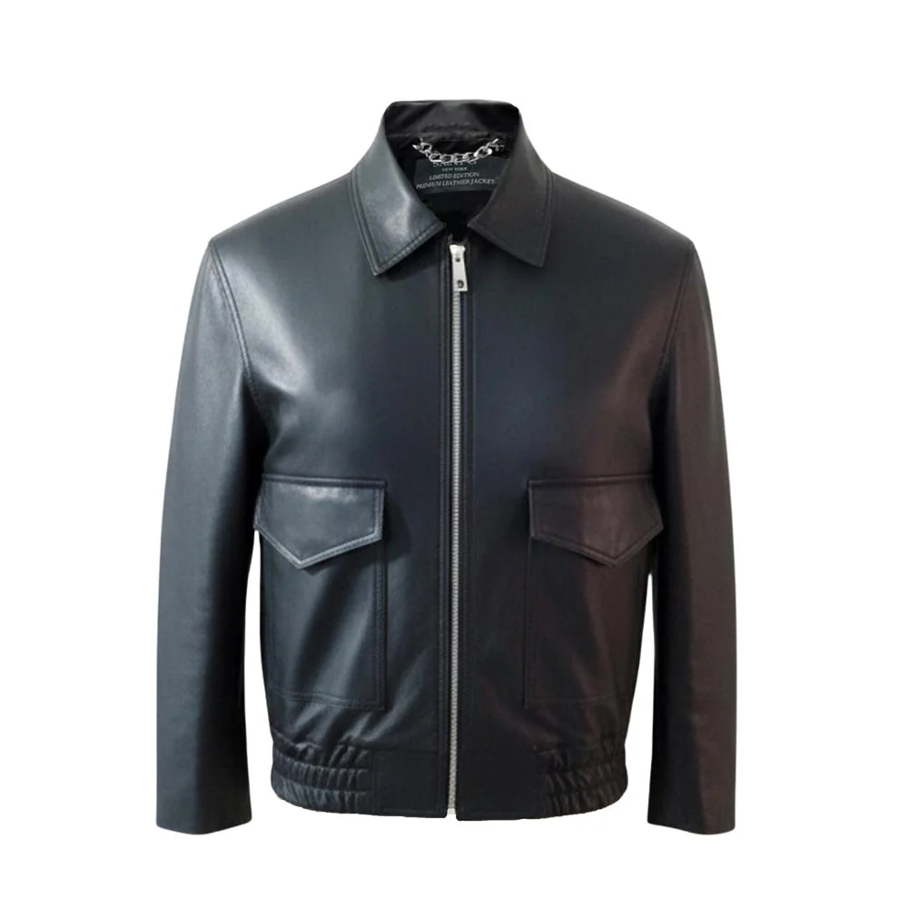 Saint Ginevra Black Leather Women Biker Jackets - Image 2