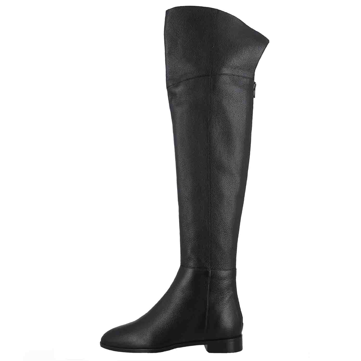 Saint Grace Black Leather Above The Knee Boots - Image 4