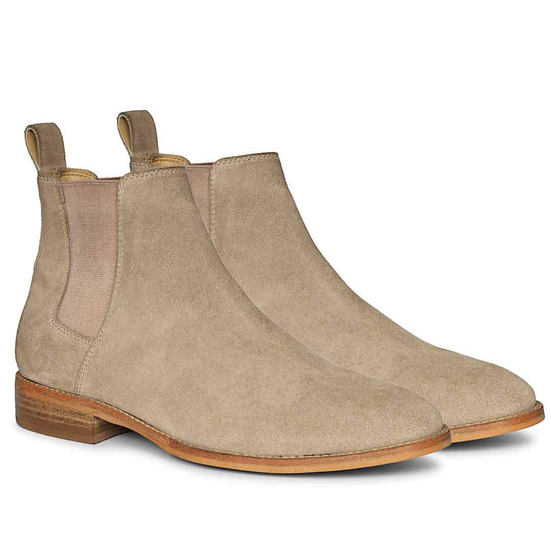 Saint Grimoald Beige Suede Chelsea boots - Image 2