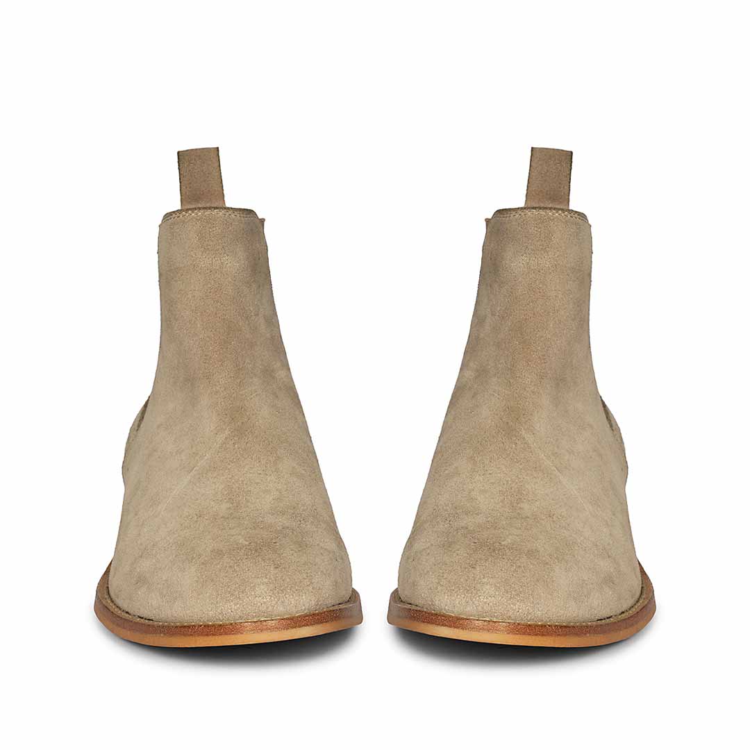 Saint Grimoald Beige Suede Chelsea boots - Image 4