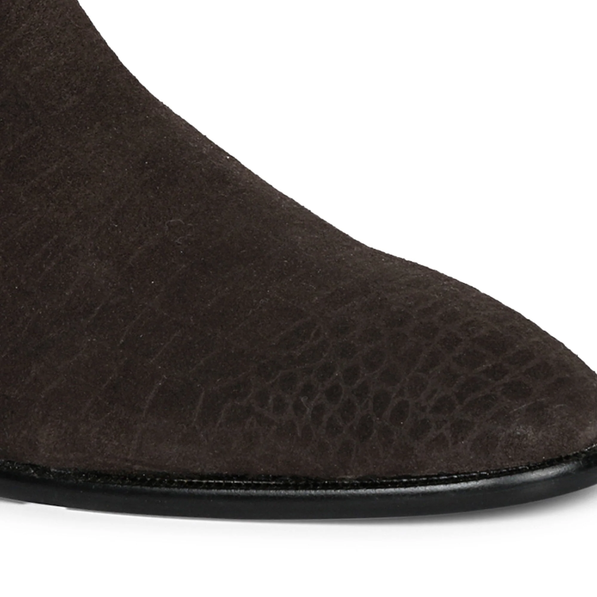 Saint Illiad Brown Croc Embossed Suede Leather Chelsea boots - Image 5