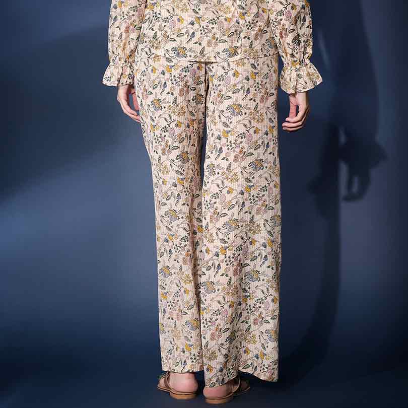 Saint Womens Multi Printed Viscose Check Dobby Co-ord Set - Image 5