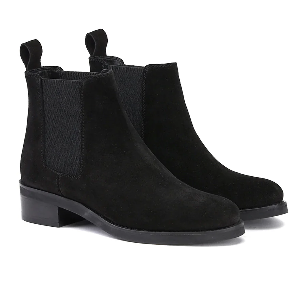 Saint Isa Black Suede Leather Ankle Boots - Image 3
