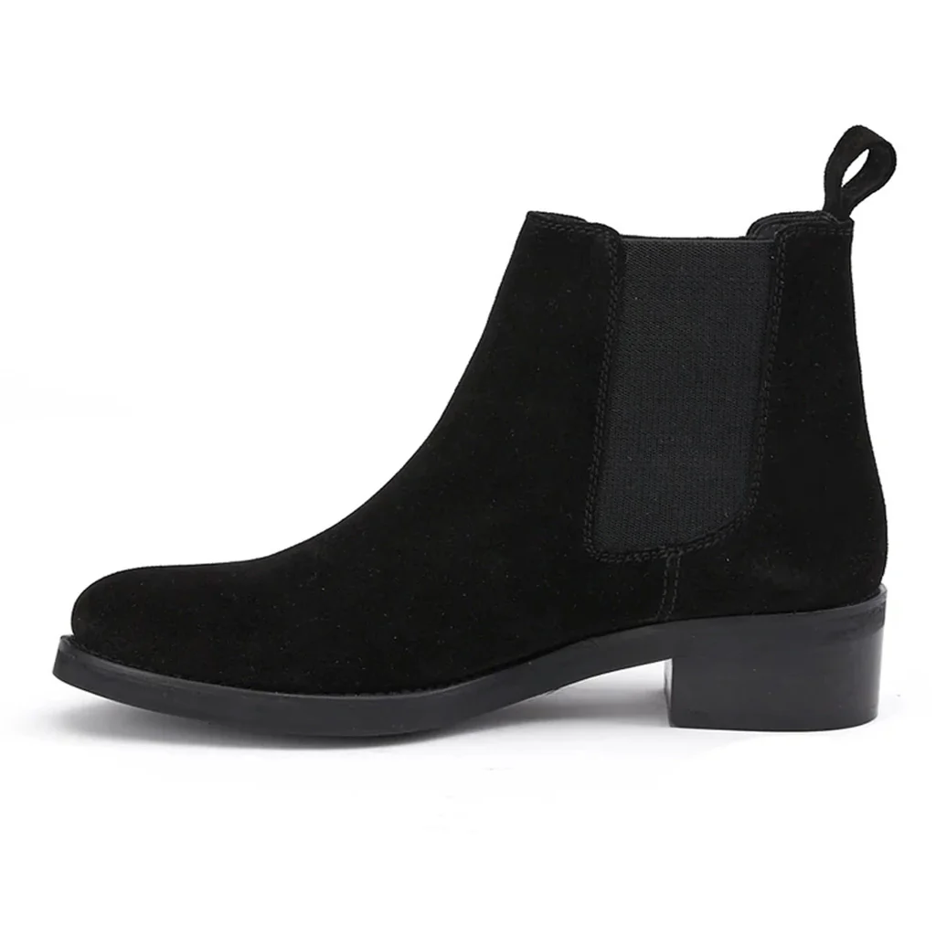 Saint Isa Black Suede Leather Ankle Boots - Image 4