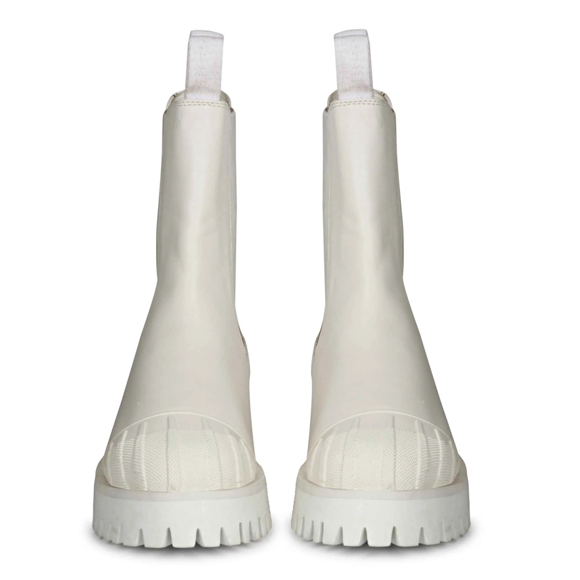 Saint Isla White Leather High Ankle Boots - Image 3