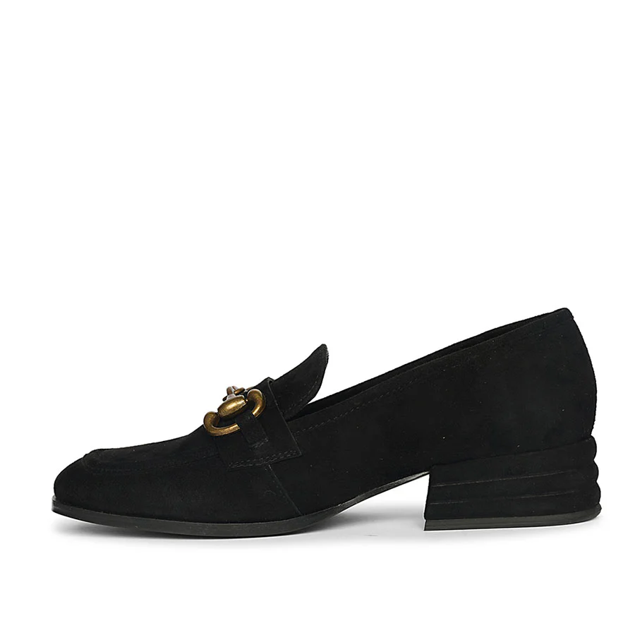 Saint Jacqueline Black  Suede Leather Moccasins - Image 5