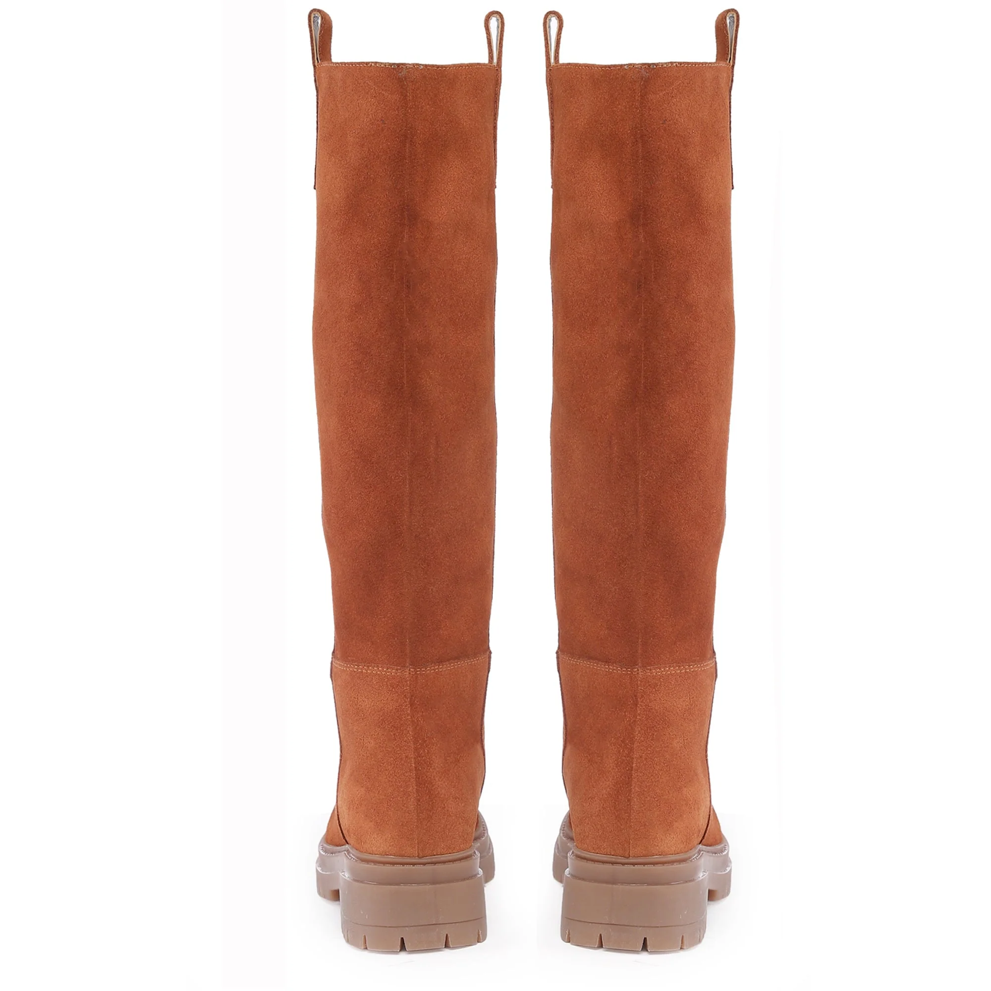Saint Janet Wood Suede Leather Pull On Knee High Boots - Image 7