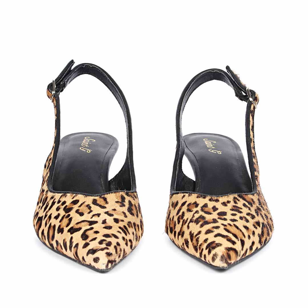 Saint Jeanne Leo Print Leather Pumps - Image 4