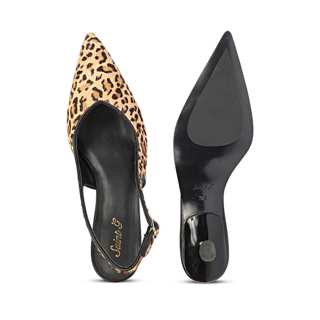 Saint Jeanne Leo Print Leather Pumps - Image 6