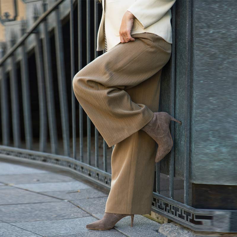 Saint Jemima Taupe Stretch Suede Stilettos Ankle Boots - Image 2
