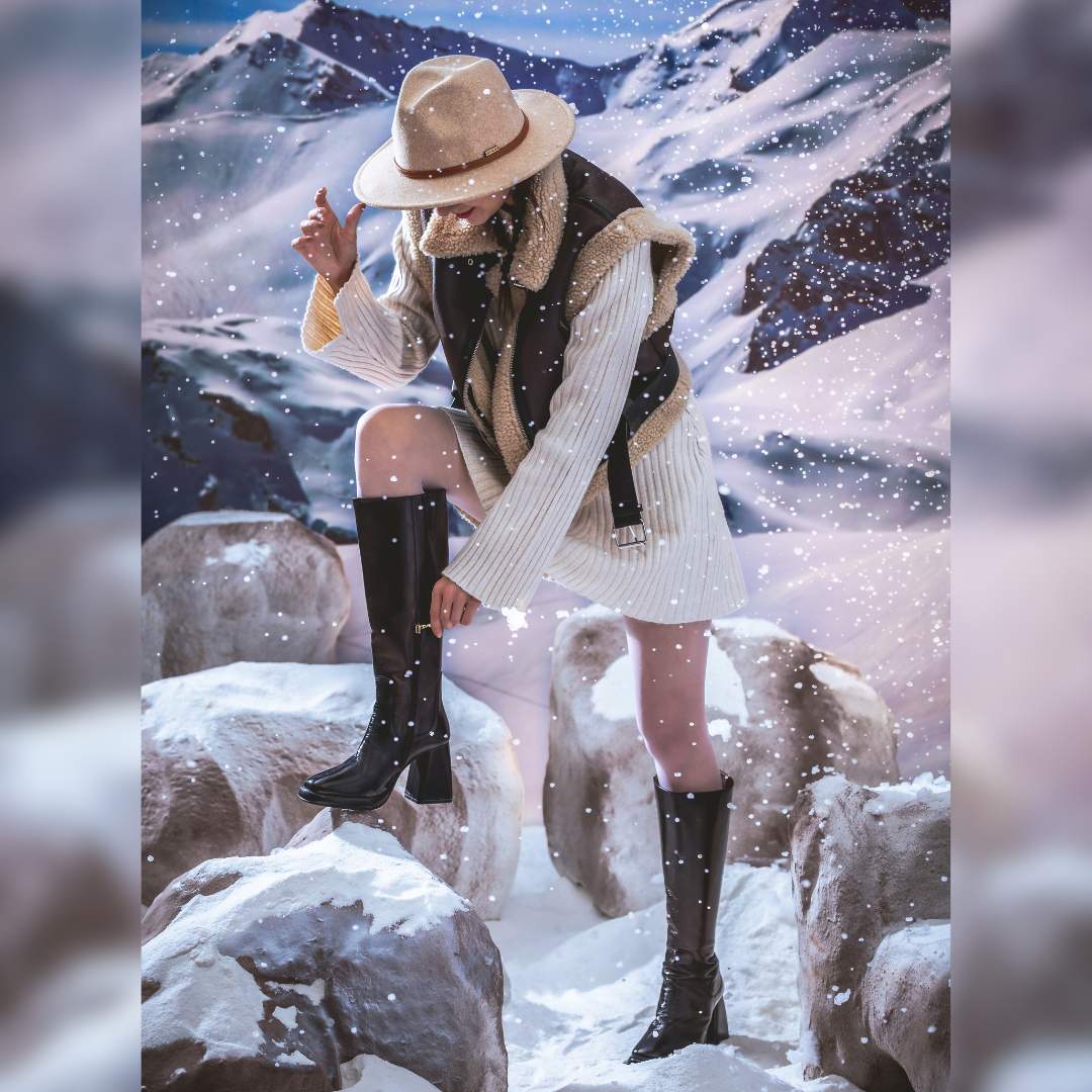 Saint Jolène Black Harrod Patent Leather Long Boots - Image 2