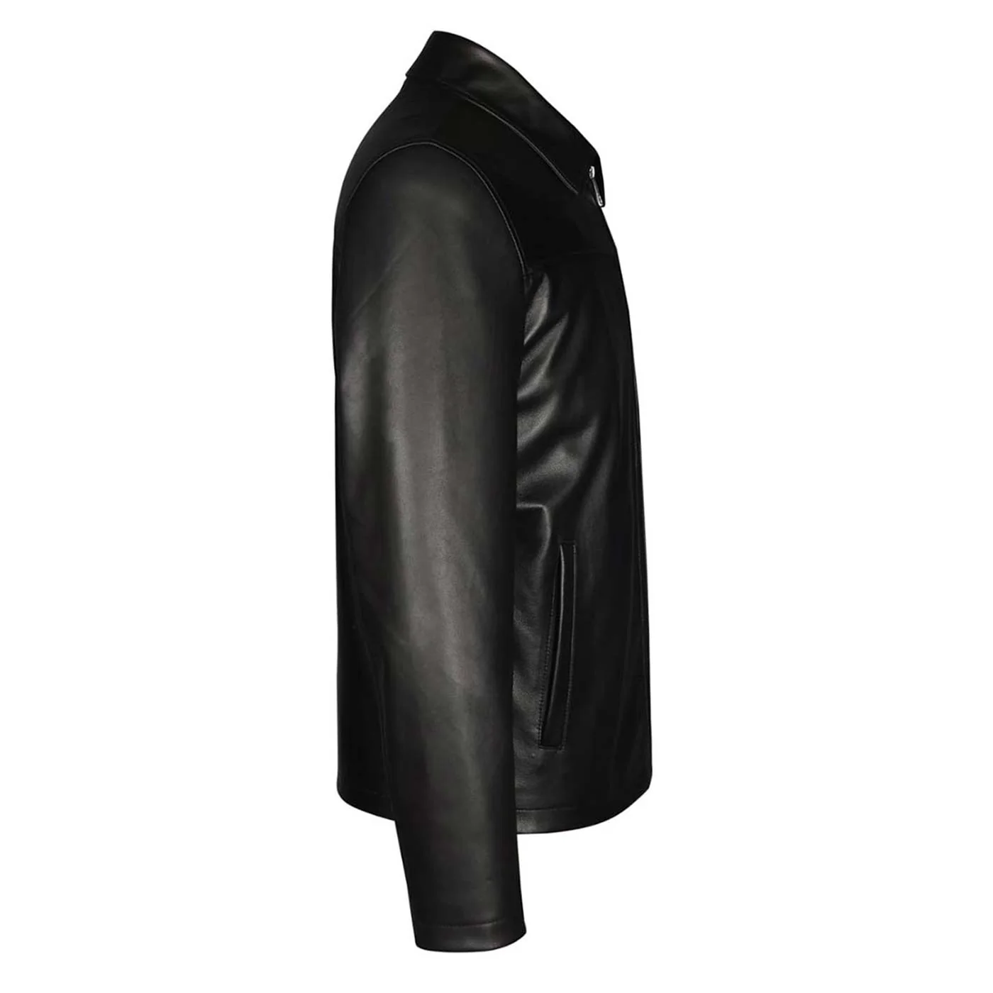 Saint Jory Black Leather Men's Jacket - Image 4