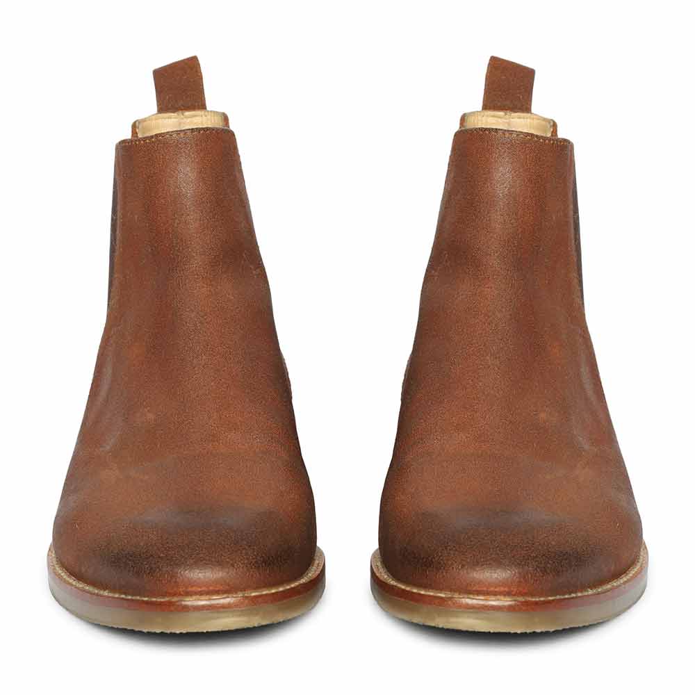 Saint Joseph Tobacco Brown wax-sued leather Chelsea Boot - Image 3
