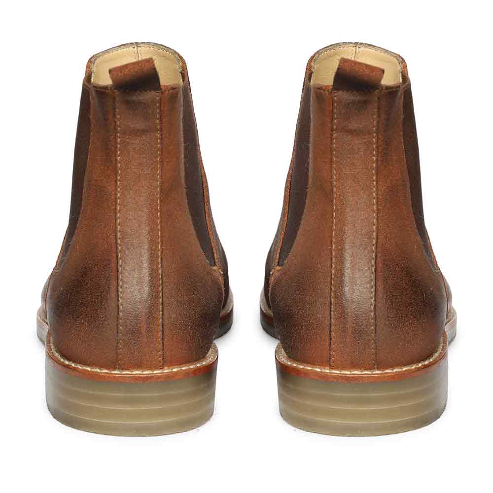 Saint Joseph Tobacco Brown wax-sued leather Chelsea Boot - Image 4