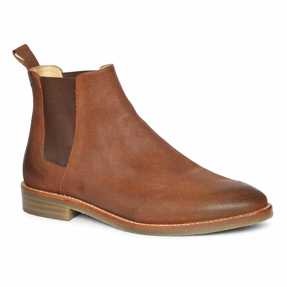 Saint Joseph Tobacco Brown wax-sued leather Chelsea Boot - Image 6
