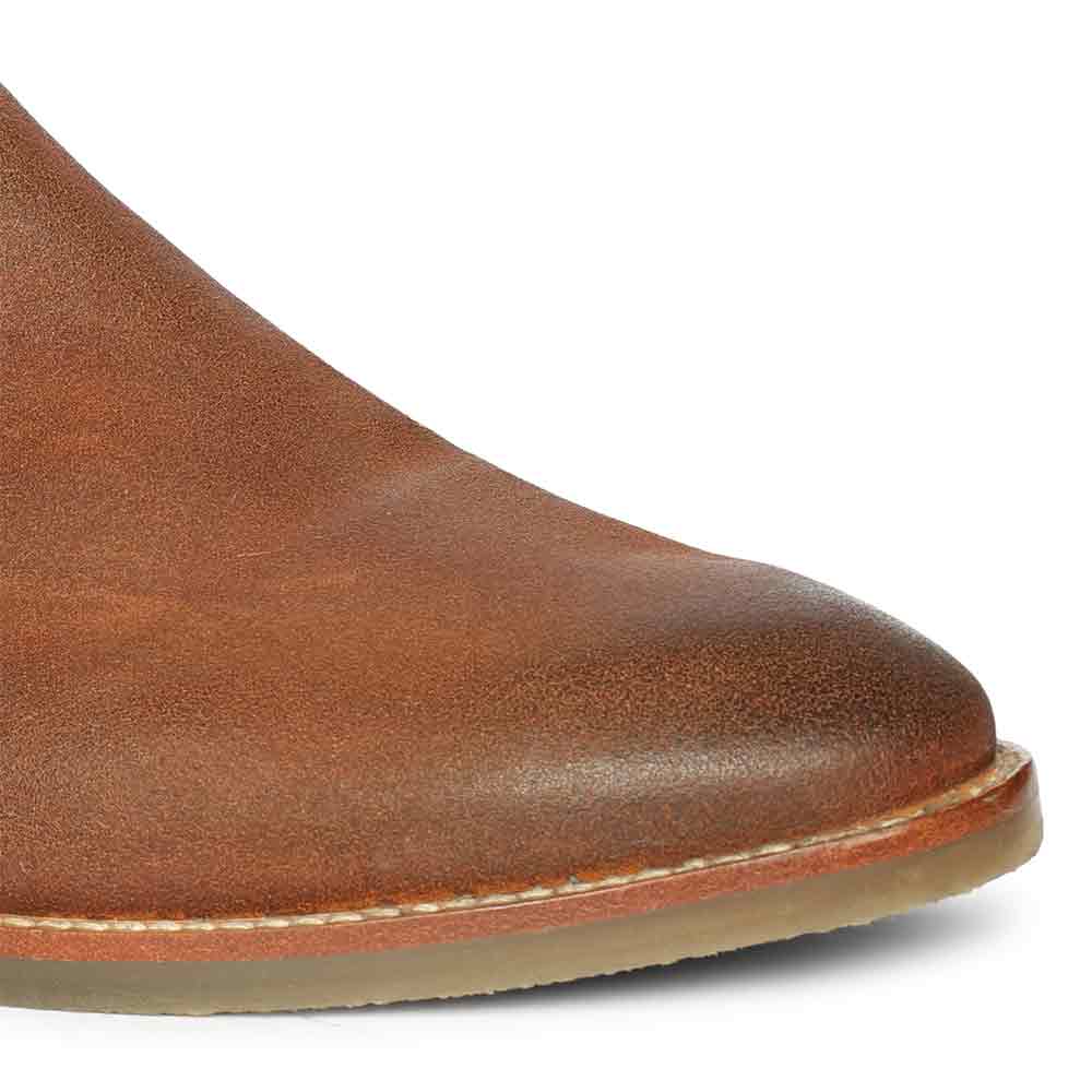 Saint Joseph Tobacco Brown wax-sued leather Chelsea Boot - Image 8