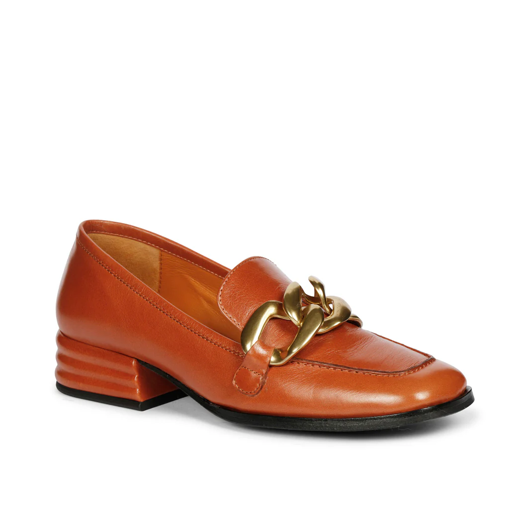 Saint Juliet Rust Leather Handcrafted Moccasins - Image 5