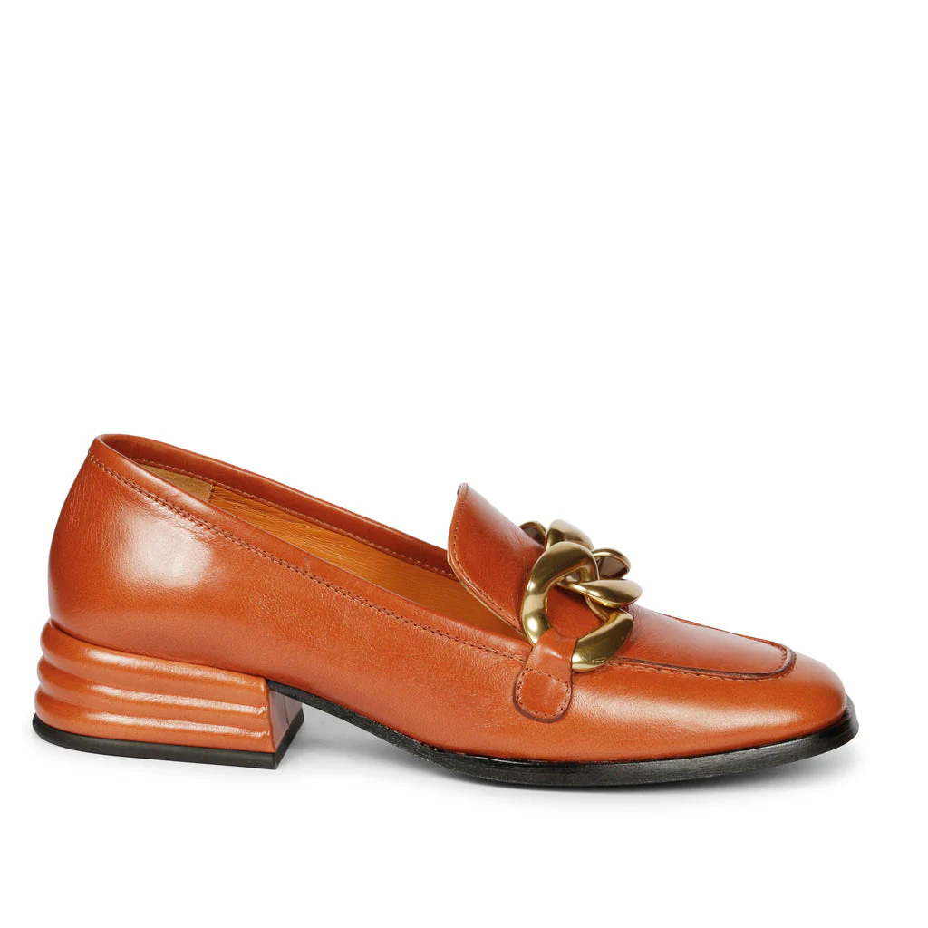 Saint Juliet Rust Leather Handcrafted Moccasins - Image 6