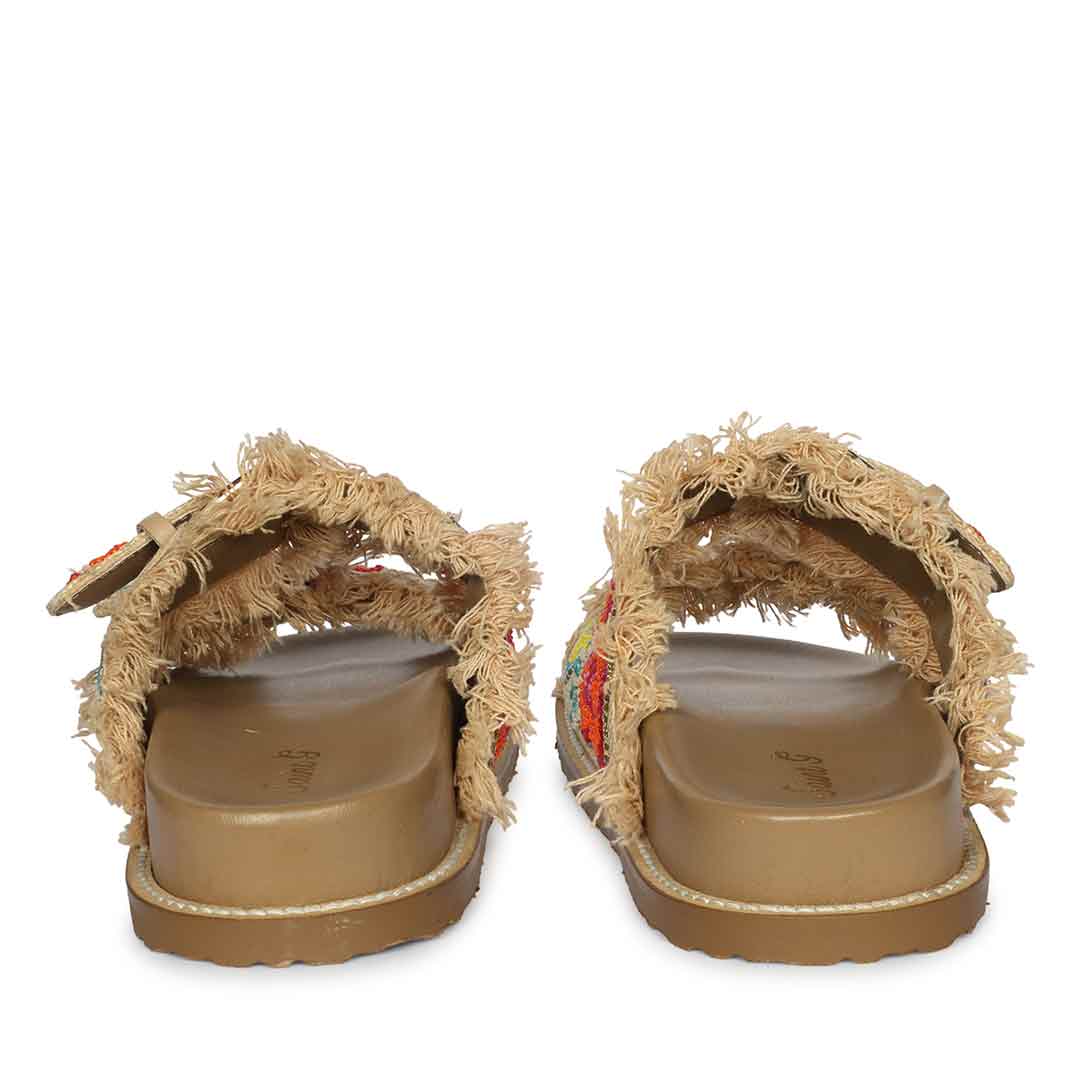 Saint Keisha Boho Fringe Embroidered Footbed Sandals - Image 5