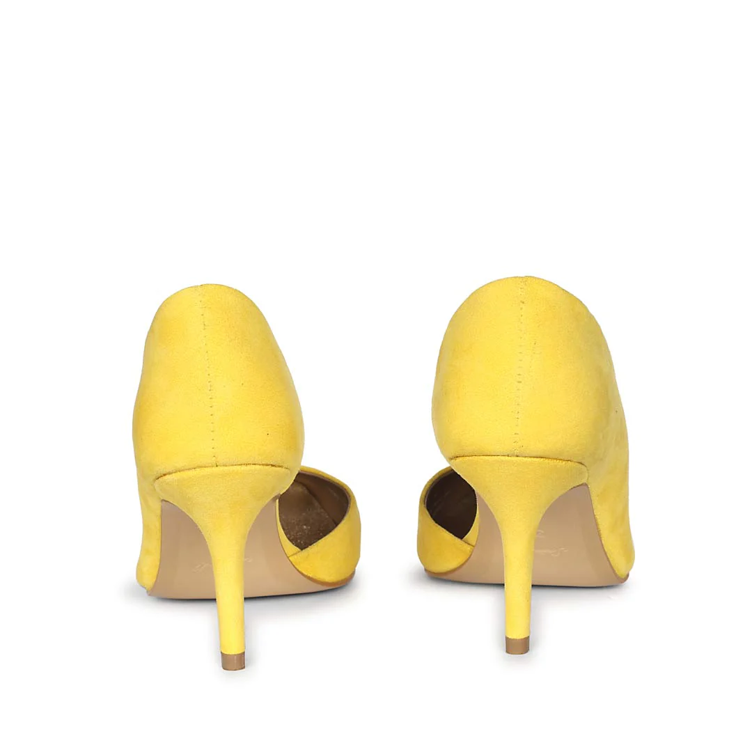 Saint Layla Yellow Suede Leather Pumps - Image 5