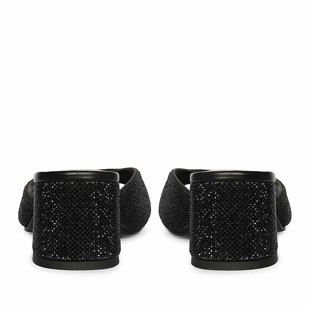 Saint Leslie Black Crystal Heels - Image 5