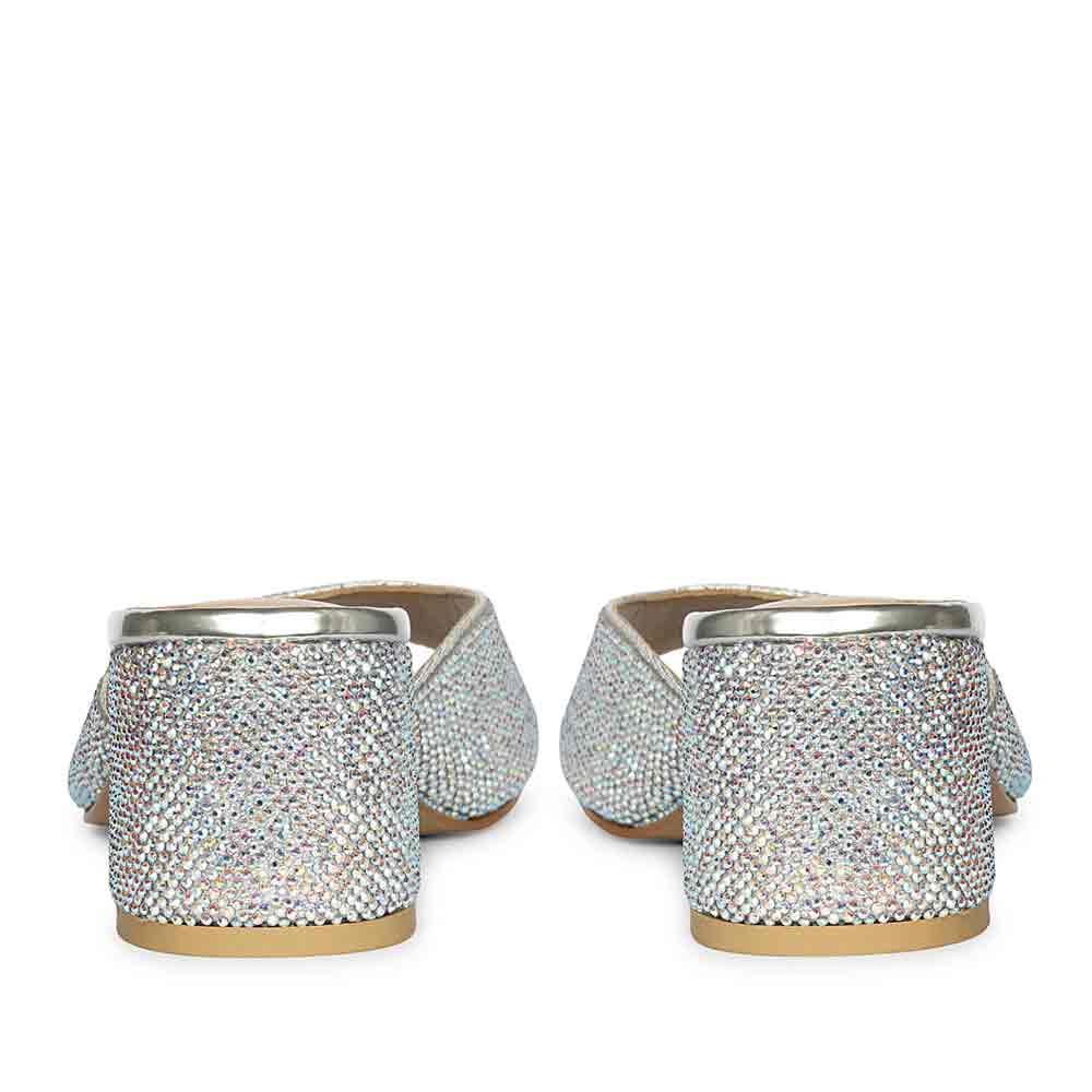 Saint Leslie Multi Crystal Silver Heels - Image 5