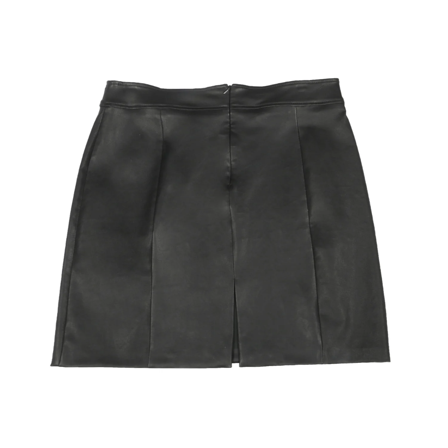 Saint Letitia Black Stretch Leather Skirt - Image 4