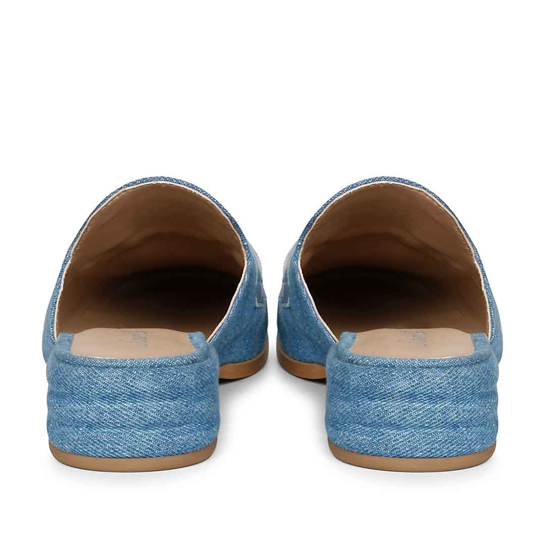 Saint Liona Denim Leather Moccasins - Image 5