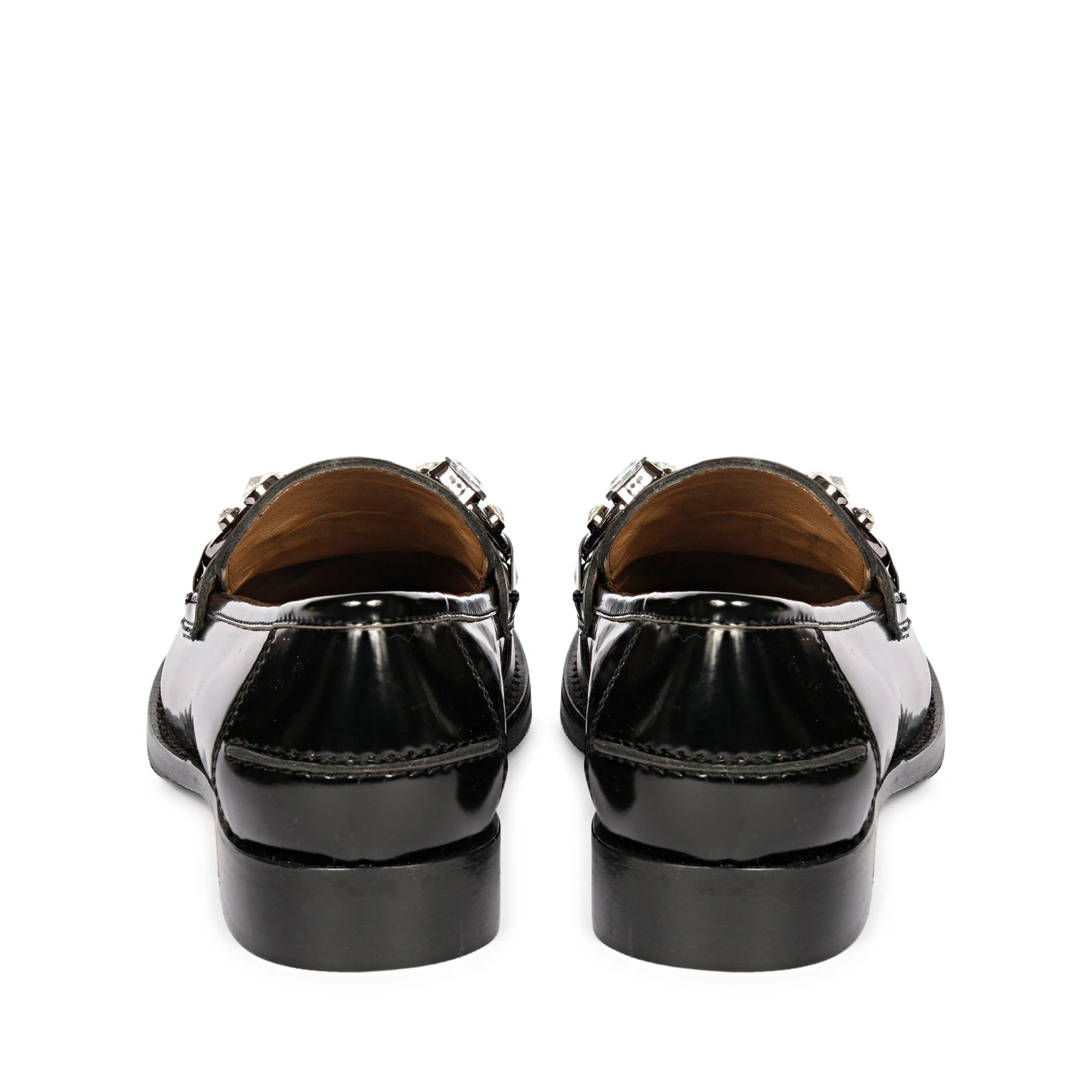 Saint Livia Black Leather Moccasins - Image 6