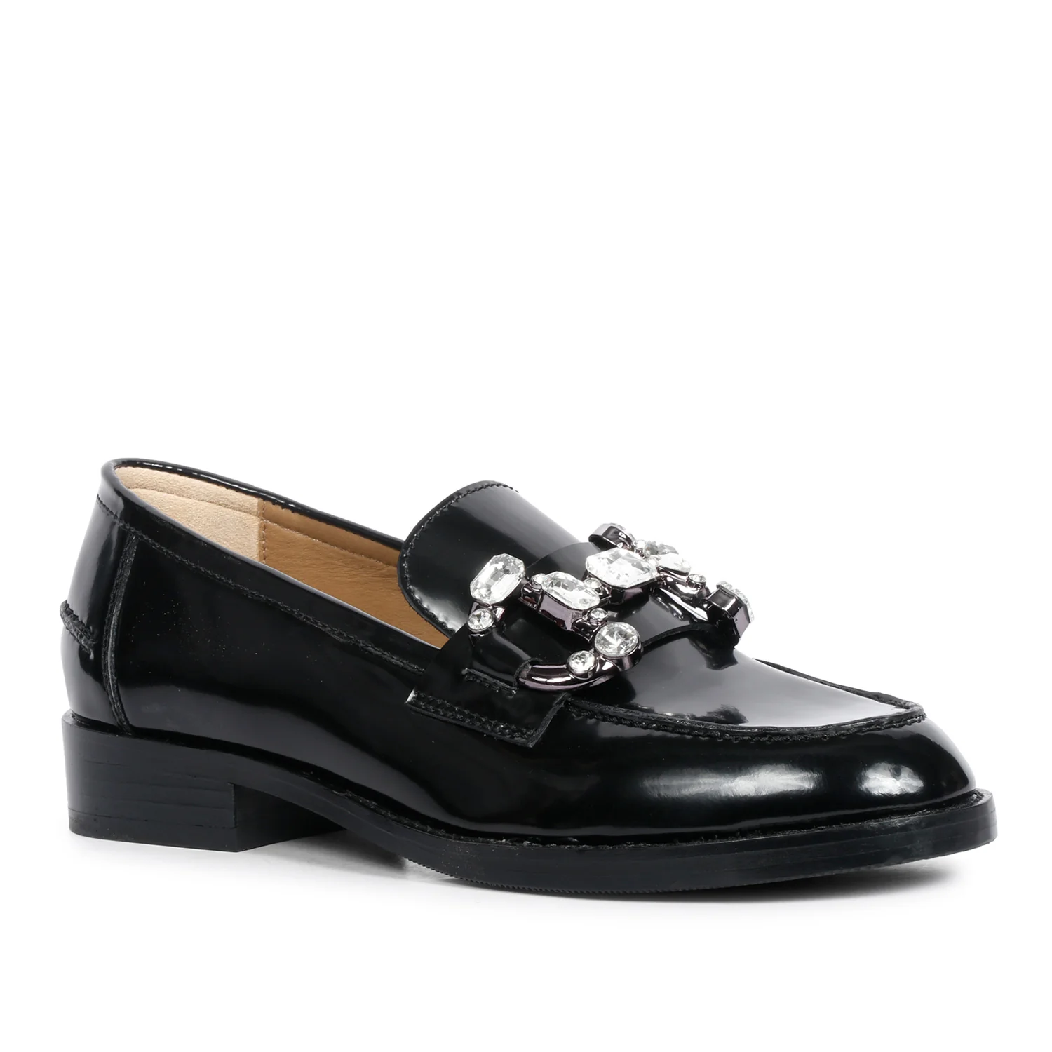 Saint Livia Black Leather Moccasins - Image 8