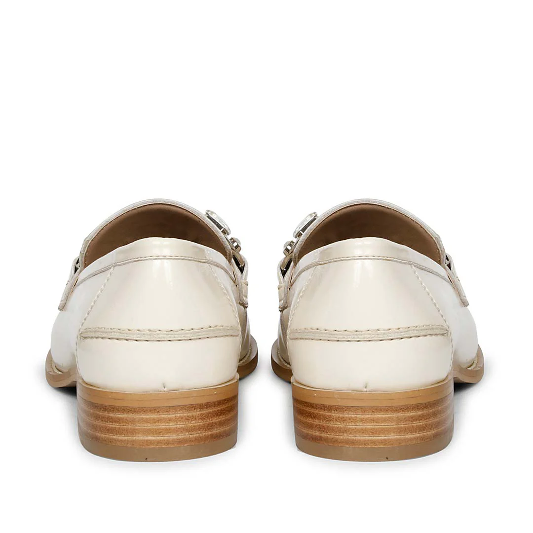 Saint Livia Off-White Leather Moccasins - Image 5