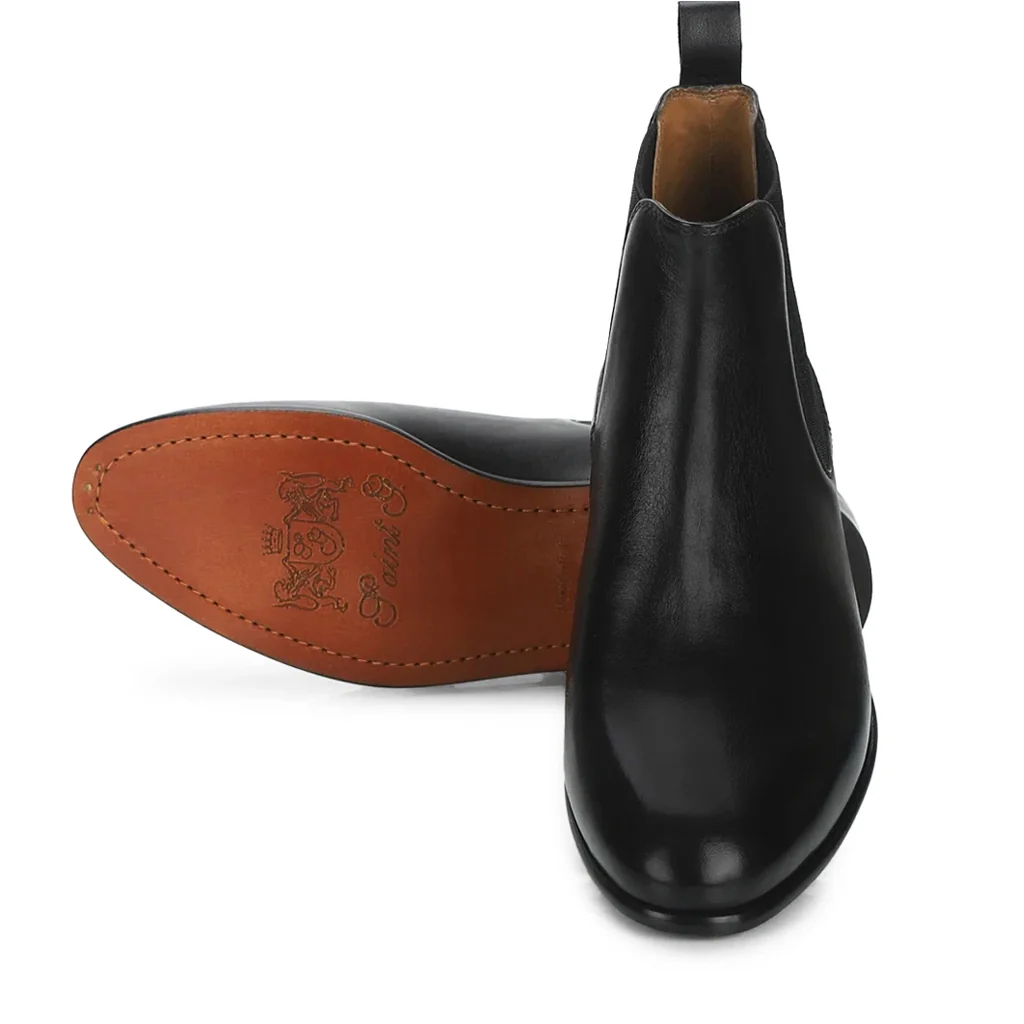 Saint Lorenzo black leather Chelsea boot - Image 4