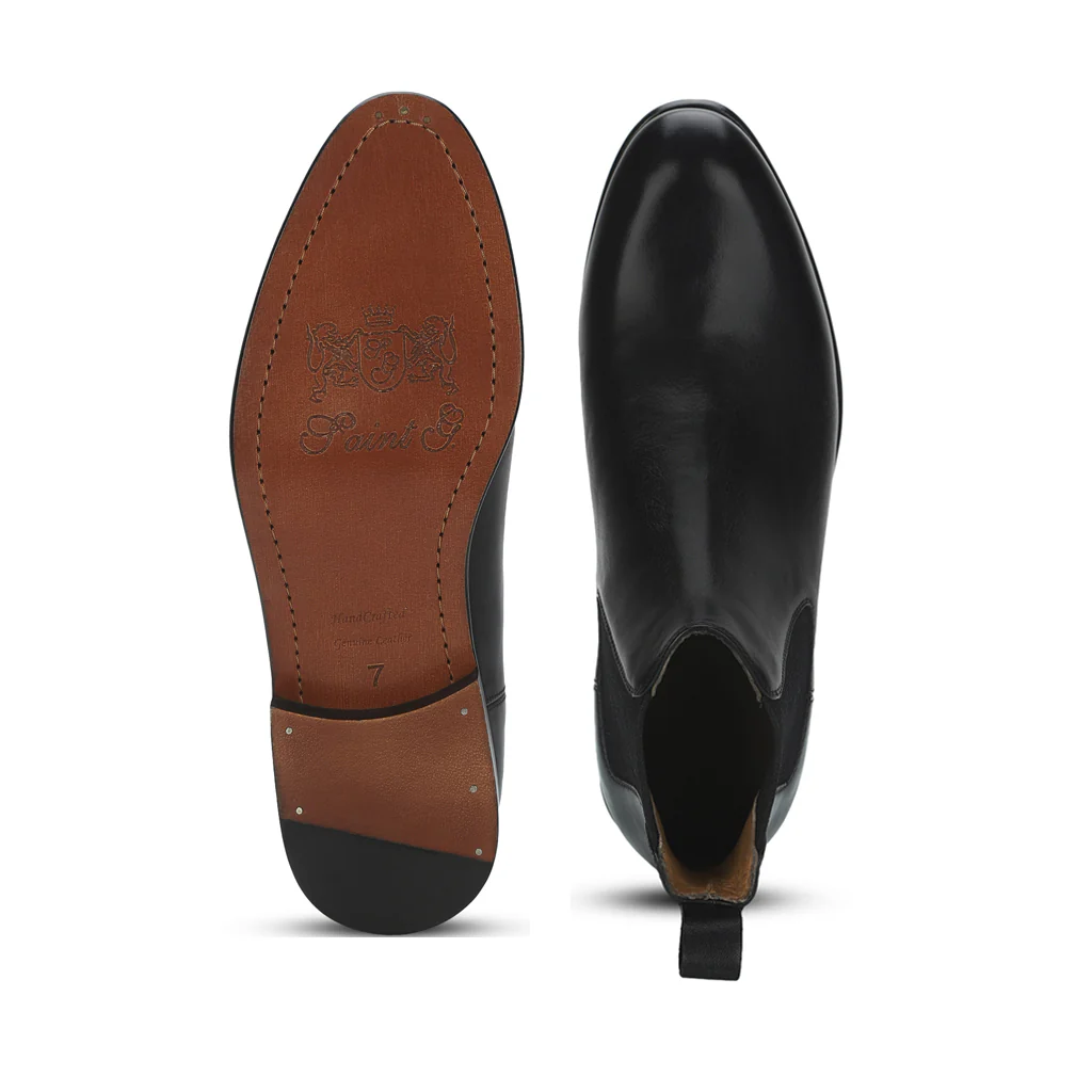 Saint Lorenzo black leather Chelsea boot - Image 8