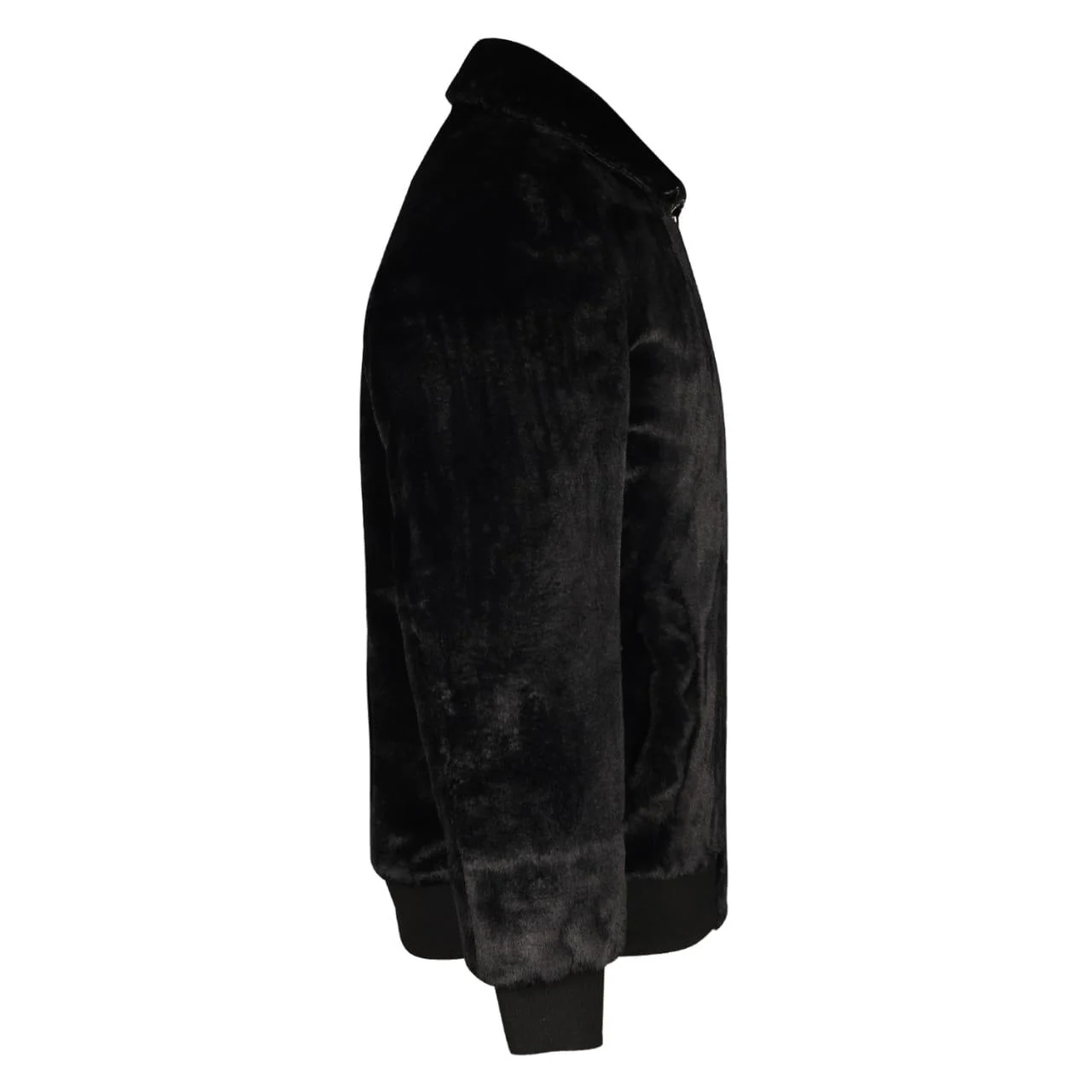 Saint Luca Black Fur Men's Jacket - Image 4