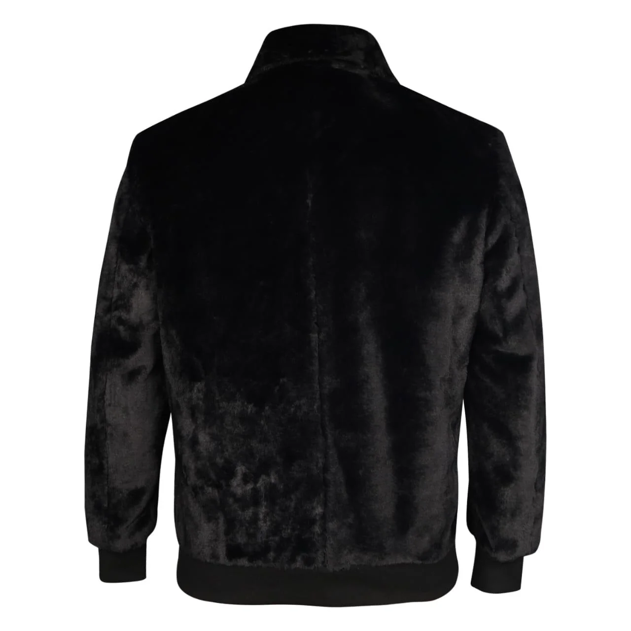 Saint Luca Black Fur Men's Jacket - Image 5