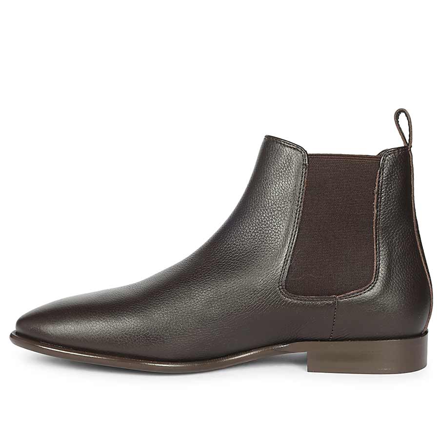 Saint Lucien Brown Leather Chelsea Boots - Image 3