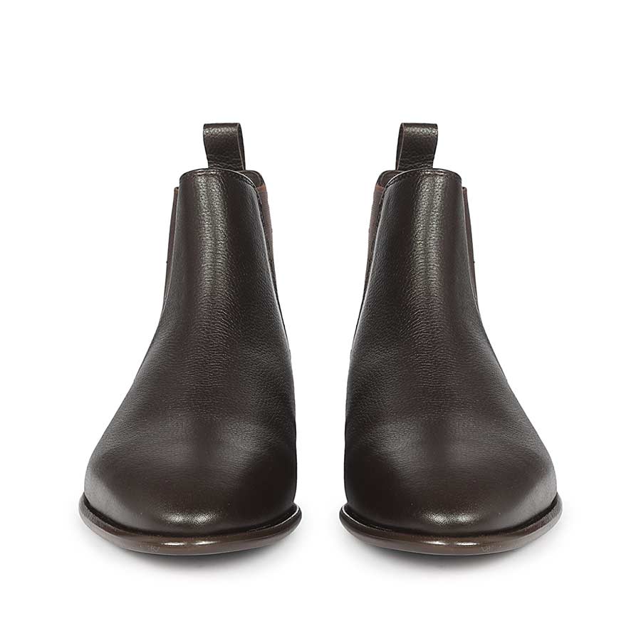 Saint Lucien Brown Leather Chelsea Boots - Image 4